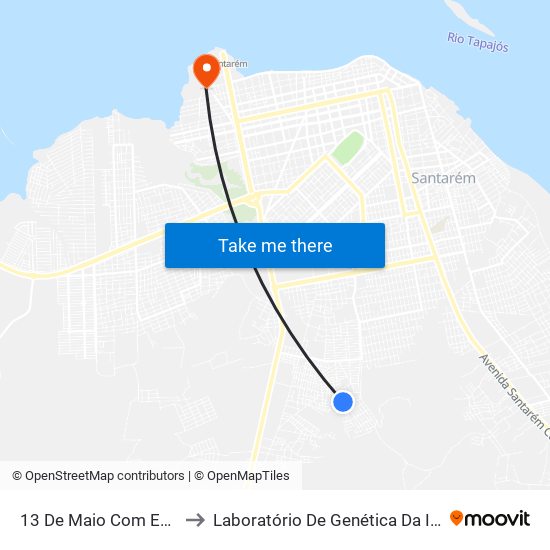 13 De Maio Com Everaldo to Laboratório De Genética Da Interação map