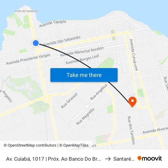 Av. Cuiabá, 1017 | Próx. Ao Banco Do Brasil to Santarém map