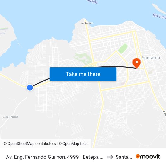Av. Eng. Fernando Guilhon, 4999 | Eetepa De Santarém to Santarém map