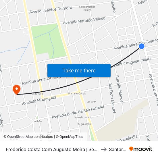 Frederico Costa Com Augusto Meira | Sentido Sul to Santarém map