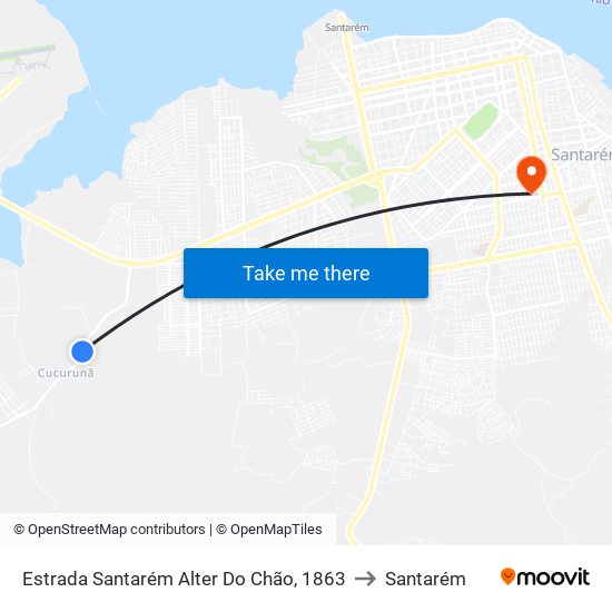 Estrada Santarém Alter Do Chão, 1863 to Santarém map