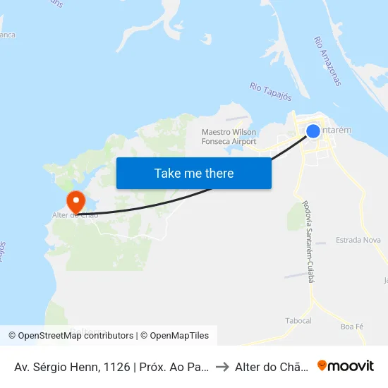 Av. Sérgio Henn, 1126 | Próx. Ao Parque Da Cidade to Alter do Chão Brazil map