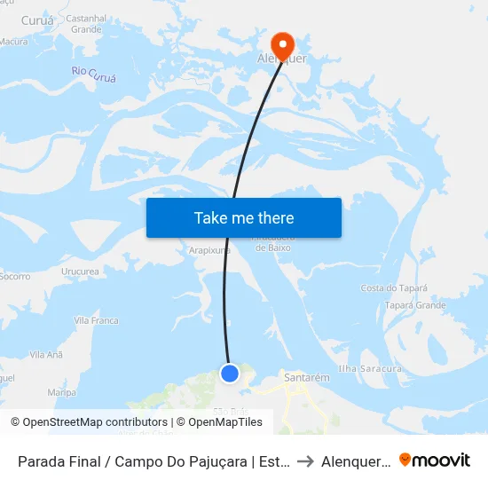 Parada Final / Campo Do Pajuçara | Estr. Do Pajuçara, 117 to Alenquer Brazil map