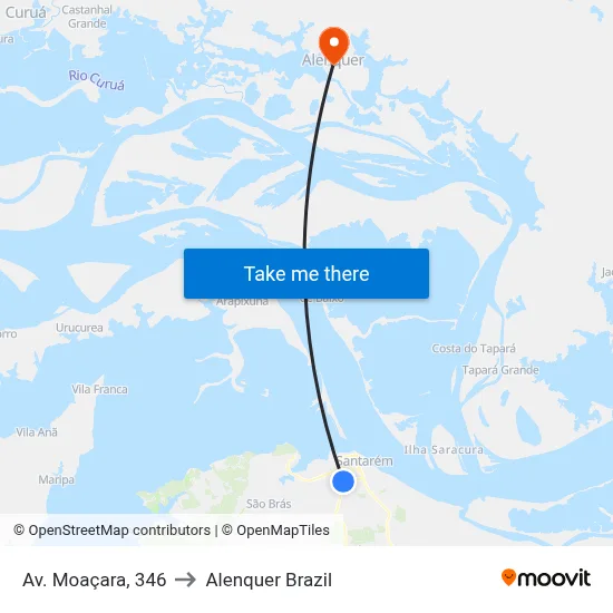 Av. Moaçara, 346 to Alenquer Brazil map