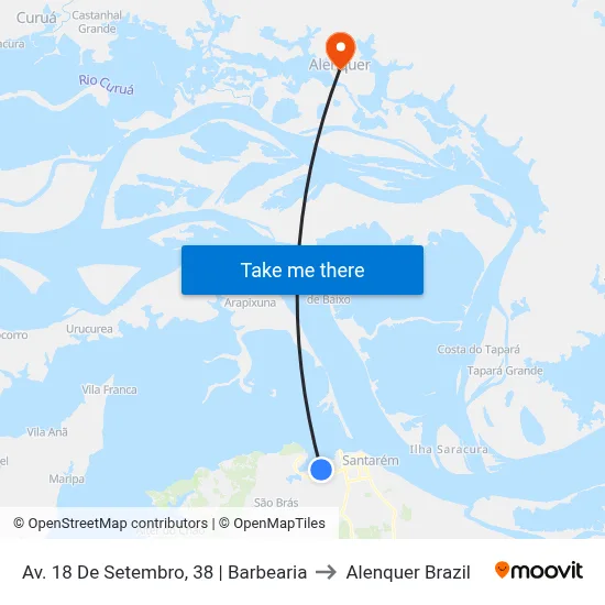 Av. 18 De Setembro, 38 | Barbearia to Alenquer Brazil map