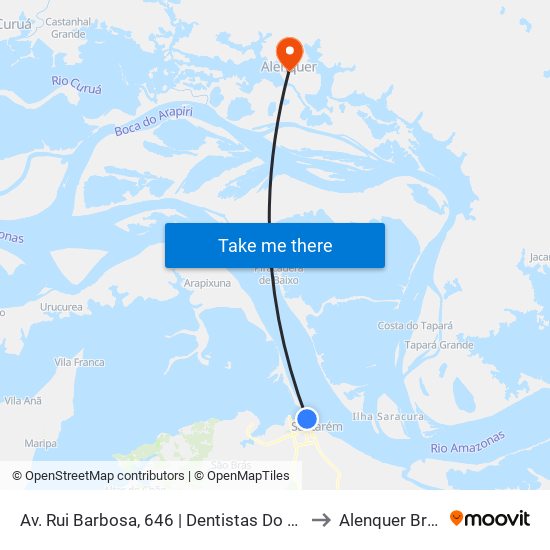 Av. Rui Barbosa, 646 | Dentistas Do Brasil to Alenquer Brazil map