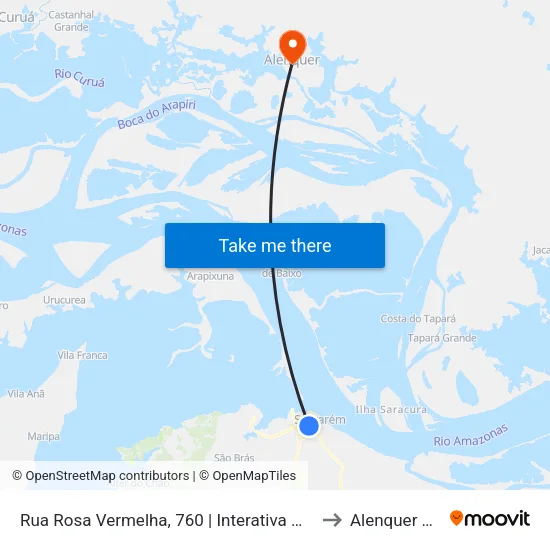 Rua Rosa Vermelha, 760 | Interativa Med Odonto to Alenquer Brazil map