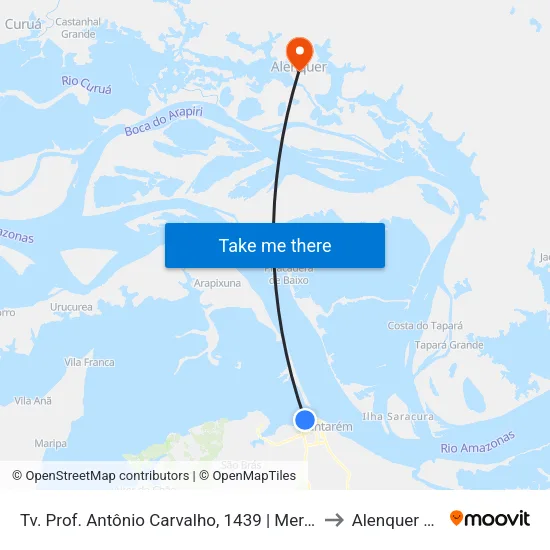Tv. Prof. Antônio Carvalho, 1439 | Mercadão 2000 to Alenquer Brazil map