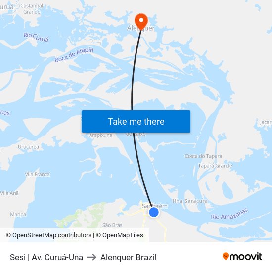 Sesi | Av. Curuá-Una to Alenquer Brazil map