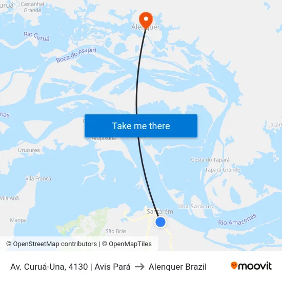 Av. Curuá-Una, 4130 | Avis Pará to Alenquer Brazil map