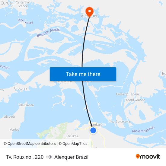 Tv. Rouxinol, 220 to Alenquer Brazil map