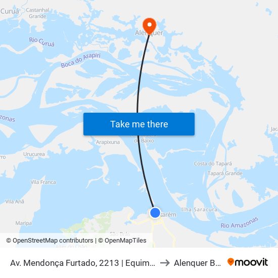 Av. Mendonça Furtado, 2213 | Equimáquinas to Alenquer Brazil map