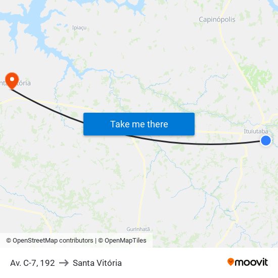 Av. C-7, 192 to Santa Vitória map