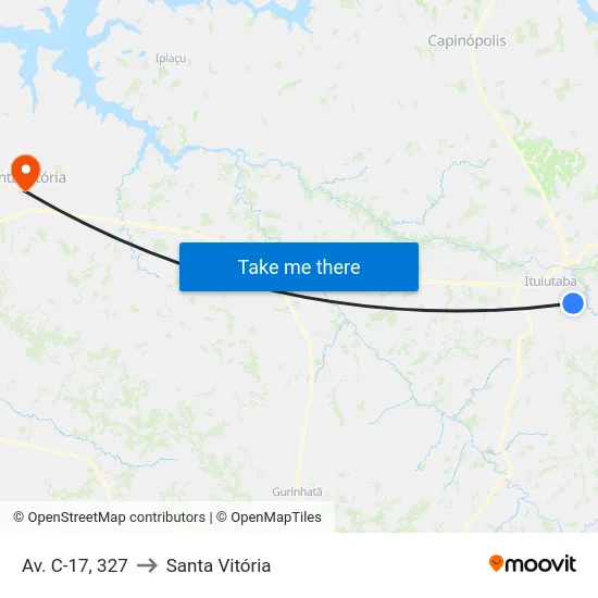 Av. C-17, 327 to Santa Vitória map