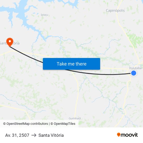 Av. 31, 2507 to Santa Vitória map