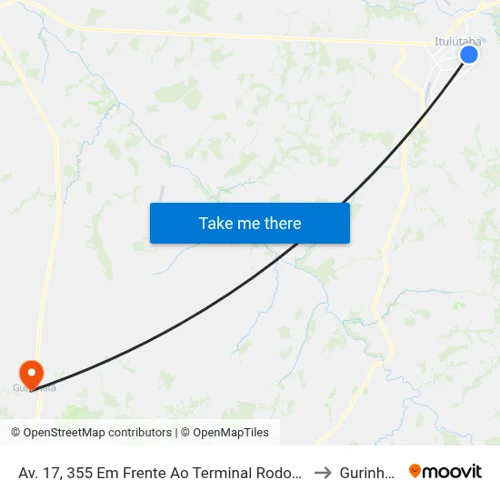 Av. 17, 355 Em Frente Ao Terminal Rodoviário to Gurinhatã map
