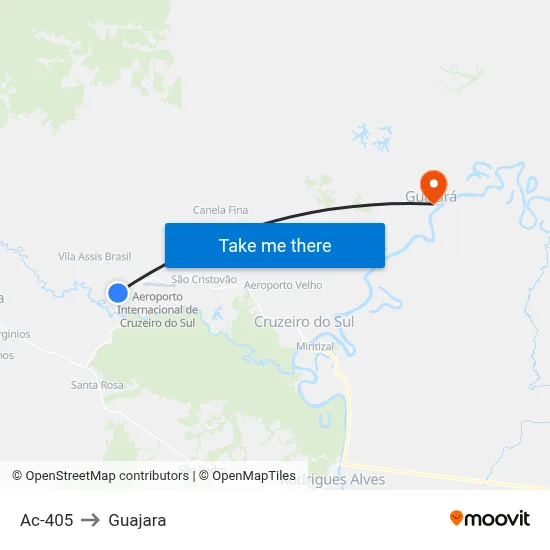 Ac-405 to Guajara map