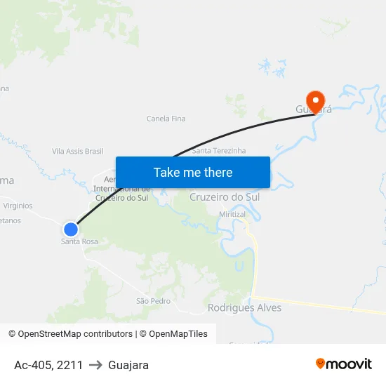 Ac-405, 2211 to Guajara map