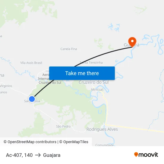 Ac-407, 140 to Guajara map