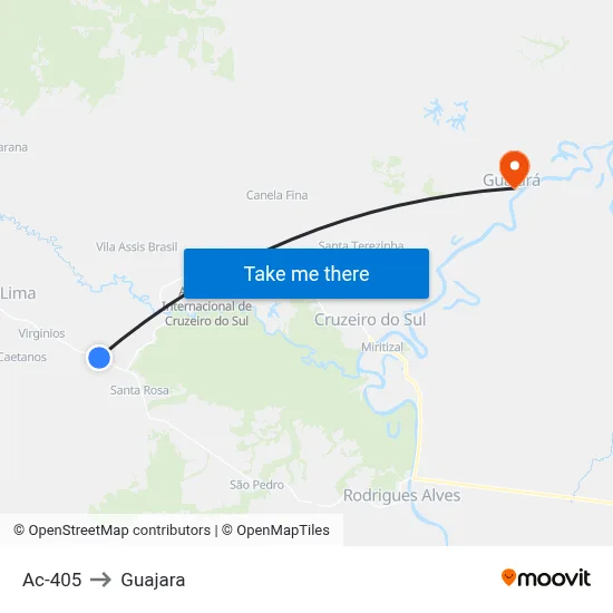 Ac-405 to Guajara map