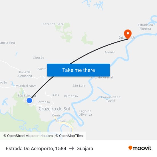 Estrada Do Aeroporto, 1584 to Guajara map