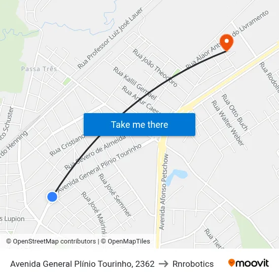 Avenida General Plínio Tourinho, 2362 to Rnrobotics map
