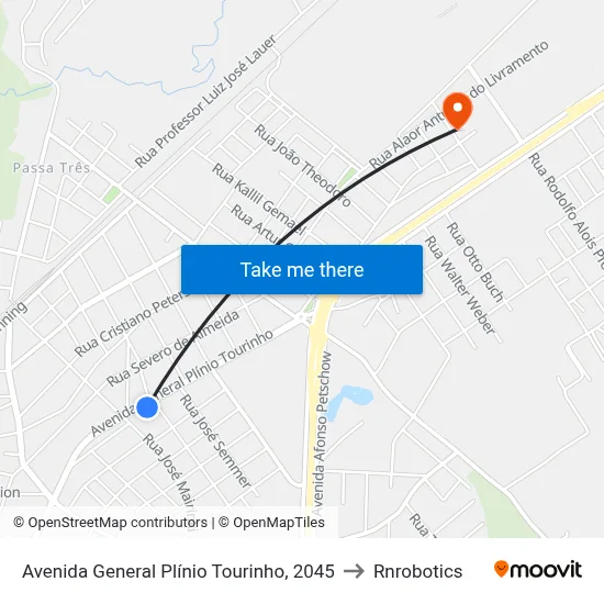 Avenida General Plínio Tourinho, 2045 to Rnrobotics map