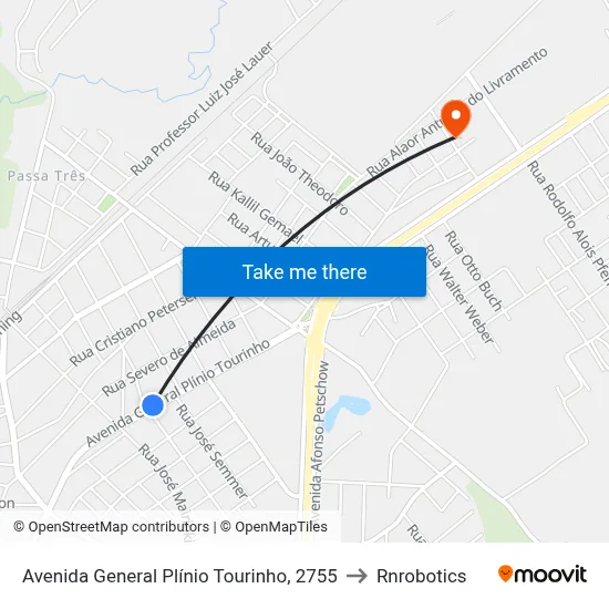 Avenida General Plínio Tourinho, 2755 to Rnrobotics map