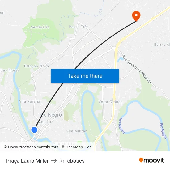 Praça Lauro Miller to Rnrobotics map