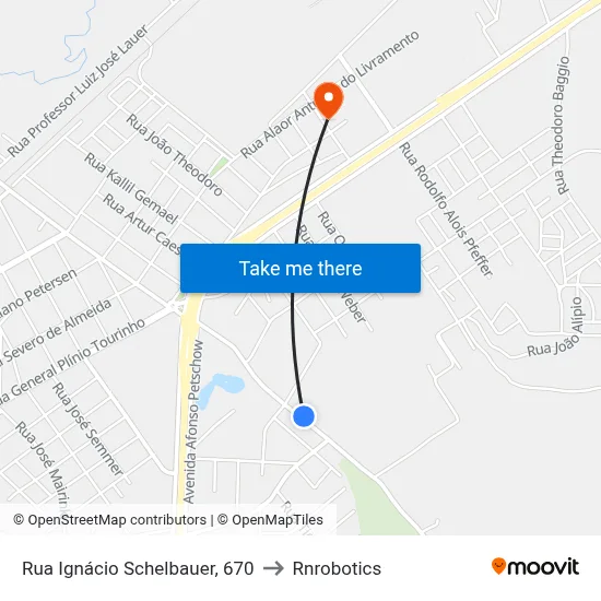 Rua Ignácio Schelbauer, 670 to Rnrobotics map