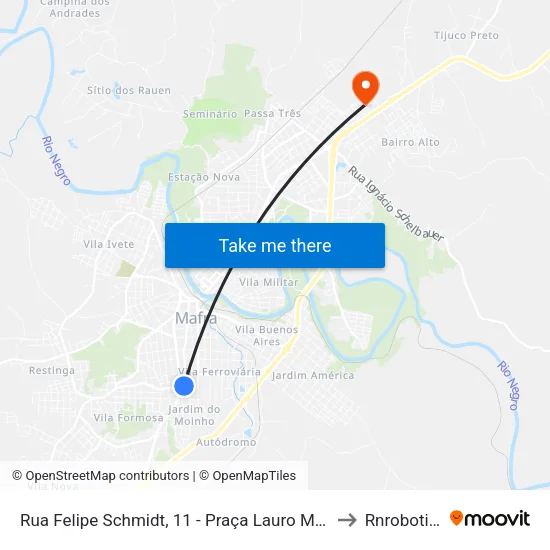 Rua Felipe Schmidt, 11 - Praça Lauro Muller to Rnrobotics map