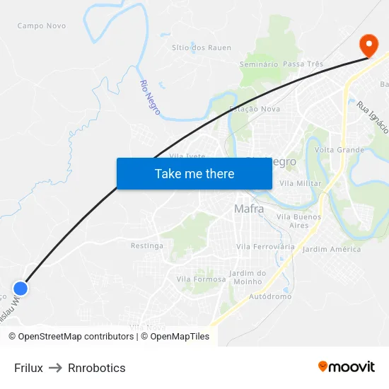 Frilux to Rnrobotics map