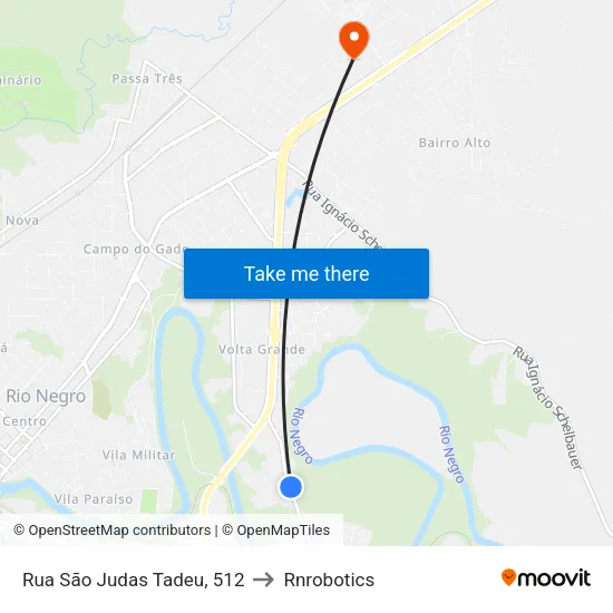 Rua São Judas Tadeu, 512 to Rnrobotics map
