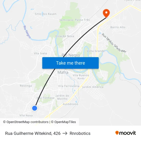 Rua Guilherme Witekind, 426 to Rnrobotics map