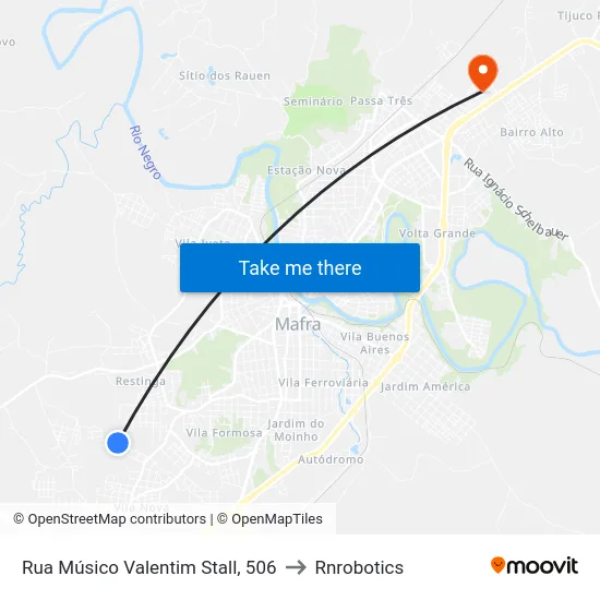 Rua Músico Valentim Stall, 506 to Rnrobotics map