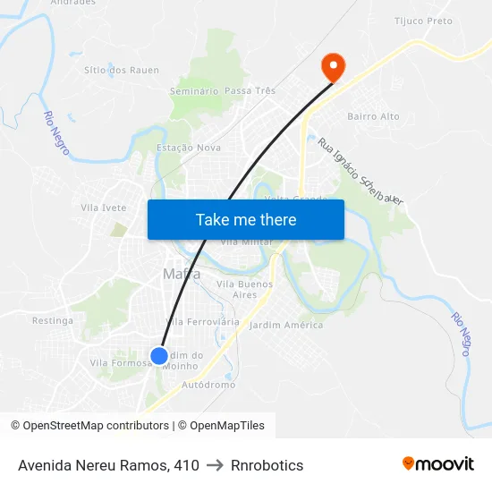 Avenida Nereu Ramos, 410 to Rnrobotics map