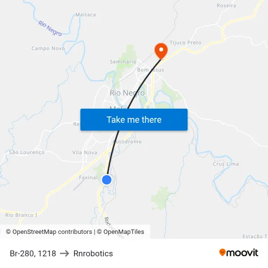 Br-280, 1218 to Rnrobotics map