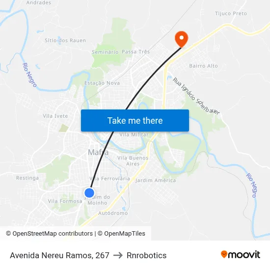 Avenida Nereu Ramos, 267 to Rnrobotics map