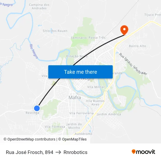 Rua José Frosch, 894 to Rnrobotics map
