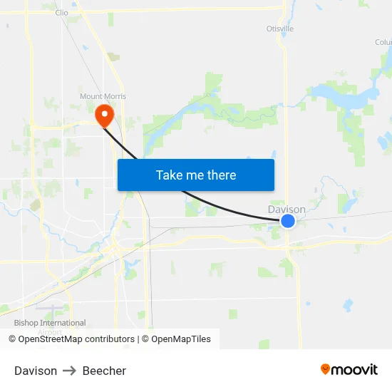 Davison to Beecher map