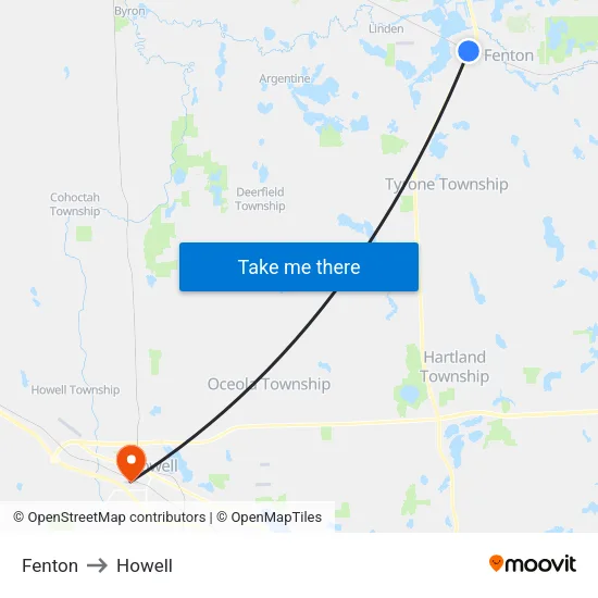 Fenton to Howell map