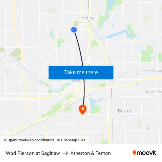 Wbd Pierson at Saginaw to Atherton & Fenton map