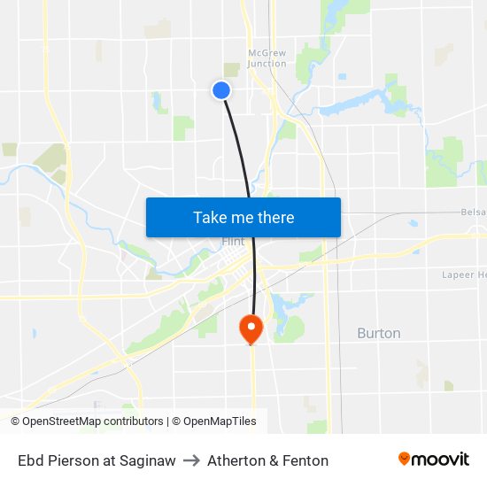 Ebd Pierson at Saginaw to Atherton & Fenton map