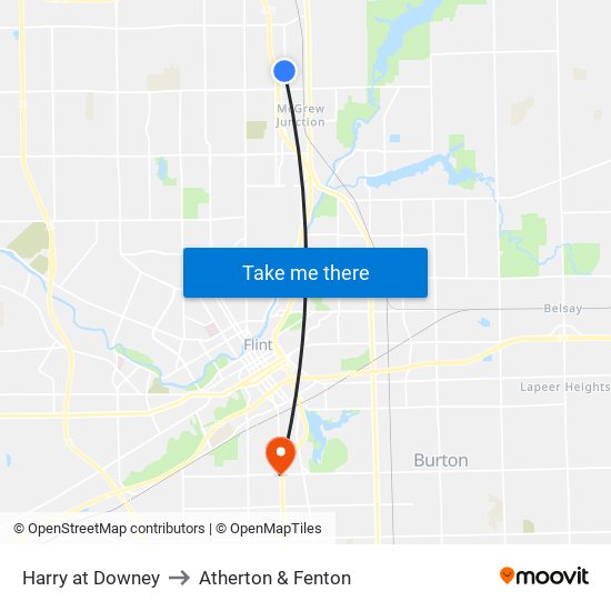 Harry at Downey to Atherton & Fenton map