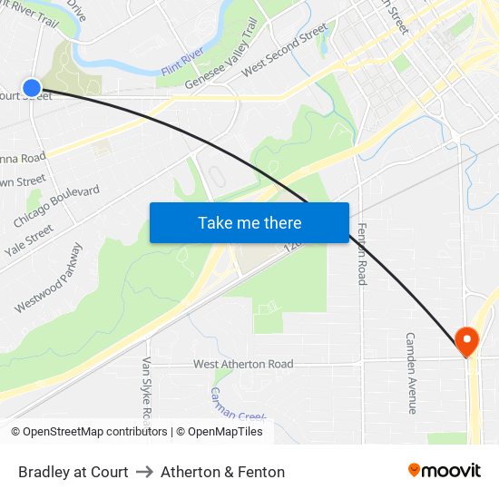 Bradley at Court to Atherton & Fenton map