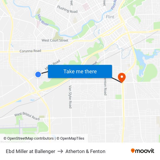 Ebd Miller at Ballenger to Atherton & Fenton map