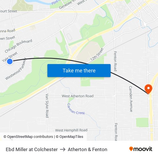 Ebd Miller at Colchester to Atherton & Fenton map