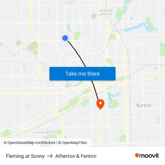 Fleming at Sonny to Atherton & Fenton map