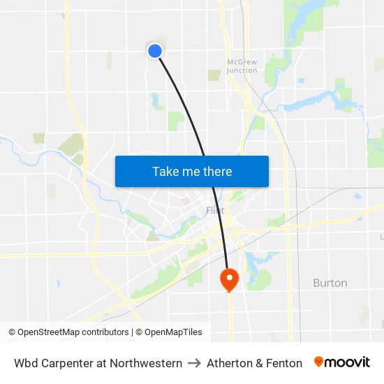 Wbd Carpenter at Northwestern to Atherton & Fenton map