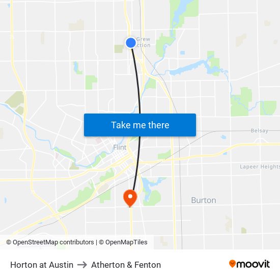 Horton at Austin to Atherton & Fenton map